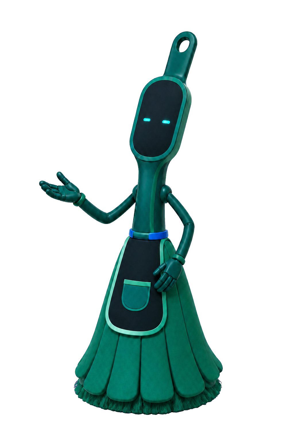 Segundo mascote da LimpAI a apresentar o fluxo operacional